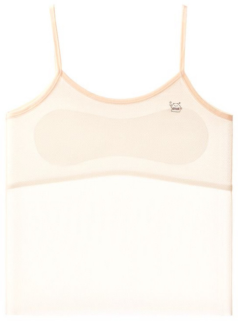 슈브레 가볍고 편안한 착용감 전면 통풍 메쉬 긴 기장 1단계 주니어브라 초등 여아 브라탑 중학생 청소년 브라 런닝 끈 나시