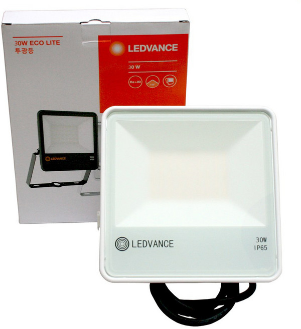 오스람 레드밴스 간판조명 투광등 LED 투광기 리이트 30W, 오스람레드밴스 LED 투광기  LITE 30W(전구색), 1개