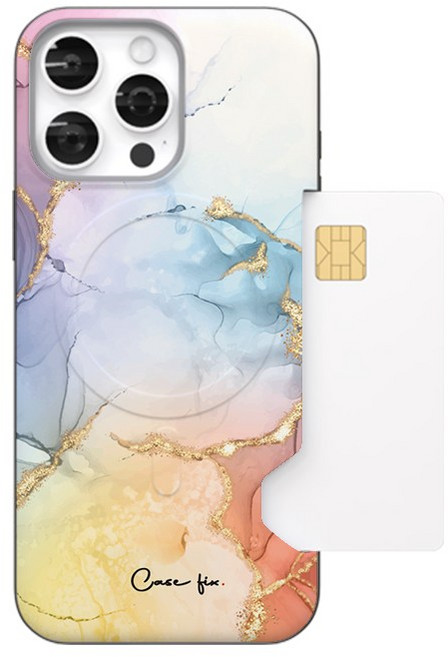 아이폰17추가 (자력2배)아이폰 마블대리석 맥세이프 카드범퍼케이스(카드2장수납)