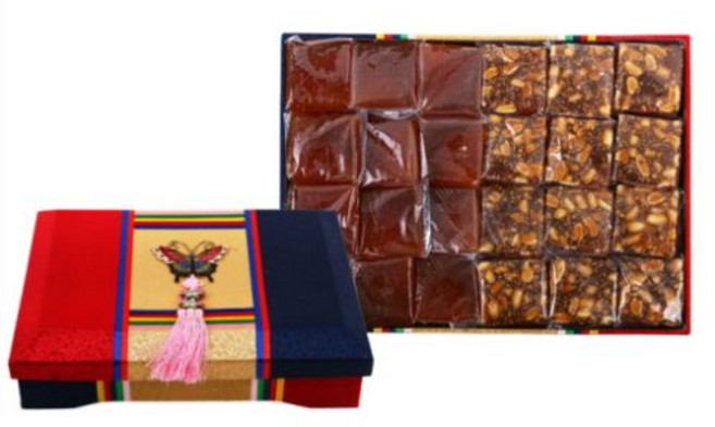 장바우치악산 황골엿 장바우 2색엿(근친엿) 4.5kg / 국산 100%(갱엿+땅콩깨엿) 100년 전통 대한민국 식품명인 제70호 김명자, 1개