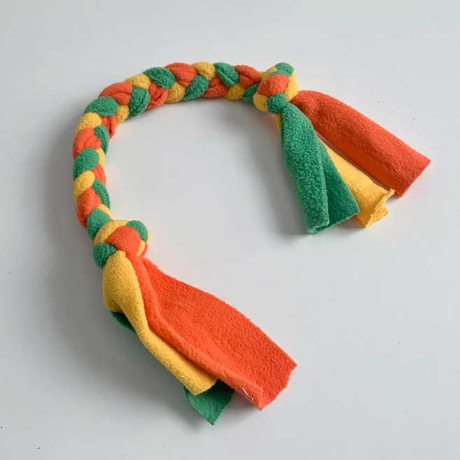 애착 터그 강아지 장난감, 옐로그린, 1개