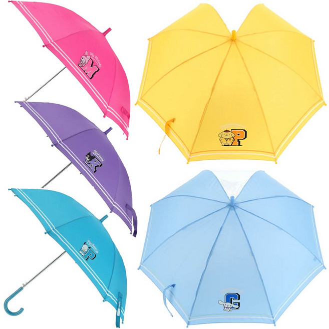 산리오 유니버시티 안전55 장우산 학생 어린이 투명창 안전한 캐릭터 우산