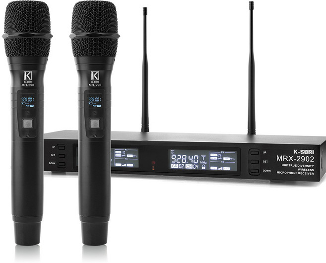 K-SORI MRX2902HH 강의용무선마이크 회의용마이크 무선마이크 900MHz 2CH 고감도마이크, 무선마이크