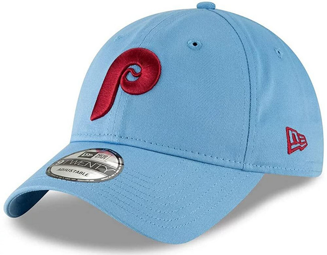 New Era MLB 카키 코어 클래식 9TWENTY 조절 가능한 모자 캡 프리 사이즈 Houston Astros., 필라델피아 필리스 쿠퍼스타운