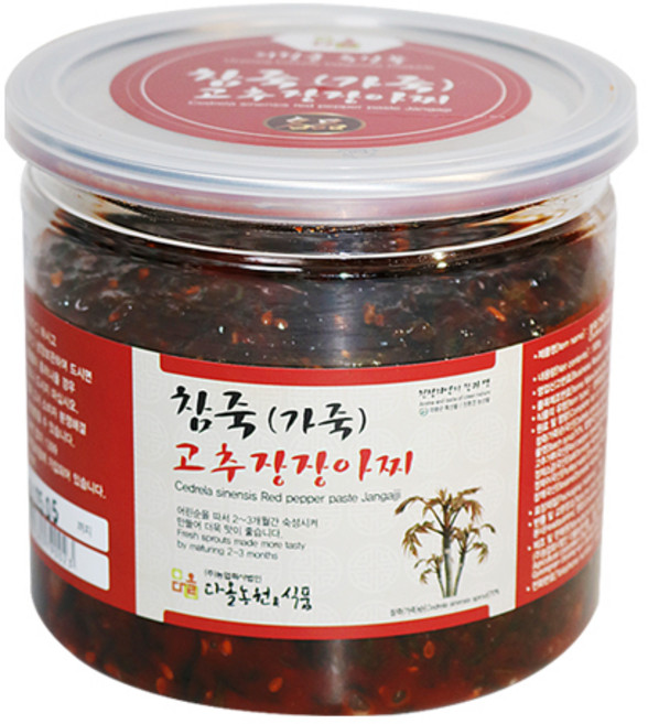 가죽장아찌 경남의령 참죽 새순으로 만든 고추장장아찌, 500g, 1개