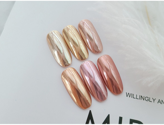 [고네일] 보니비 애쉬골드 파우더 6종 미러파우더 골드파우더 골드미러파우더 샴페인골드 브라운골드파우더, 1.바닐라애쉬, 1개