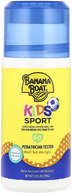 특별한효과 Banana Boat 키즈 스포츠 자외선 차단제 로션 롤온 SPF 60+ 75ml(2.5fl oz) 곧일시품절됩니다, BananaBoat키즈스포츠자외선차단제로션롤온SPF60 - 쿠팡