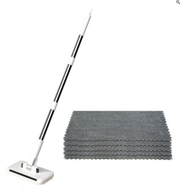 벤자민하우스 원터치 밀대걸레 세로클립 물걸레+극세사 걸레 5개입, 1개