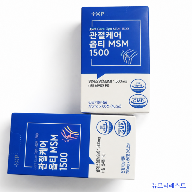 관절케어 옵티MSM 1500mg 미국산 MSM 100% 30일분, 1개, 60회분
