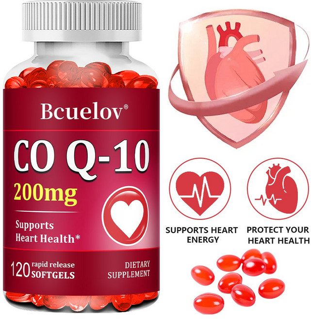 코엔자임Q10캡슐200mg 식이보충제 심장건강 혈압 구강잇몸건강 항산화기능, 1개, 120회분