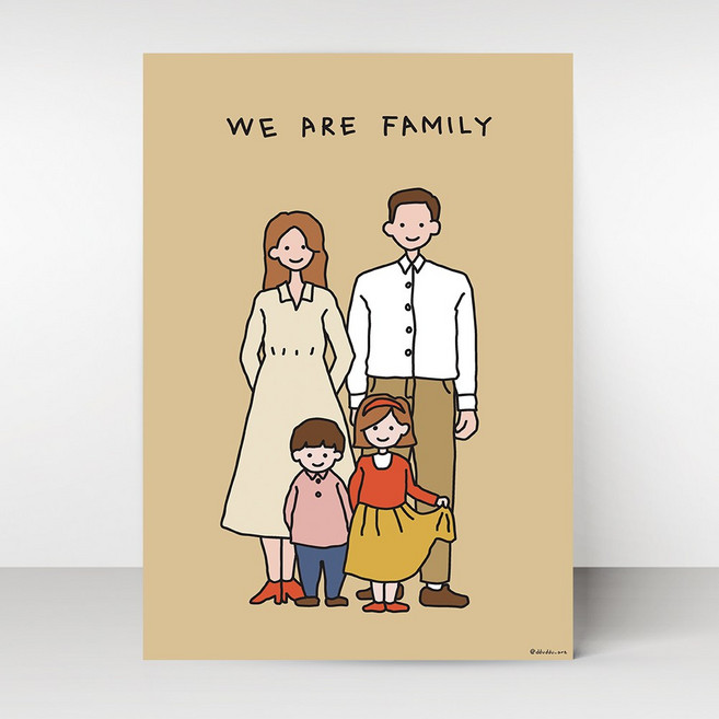 뚜뚜아트 감성 가족 포스터 We are family3, 11. We are family7