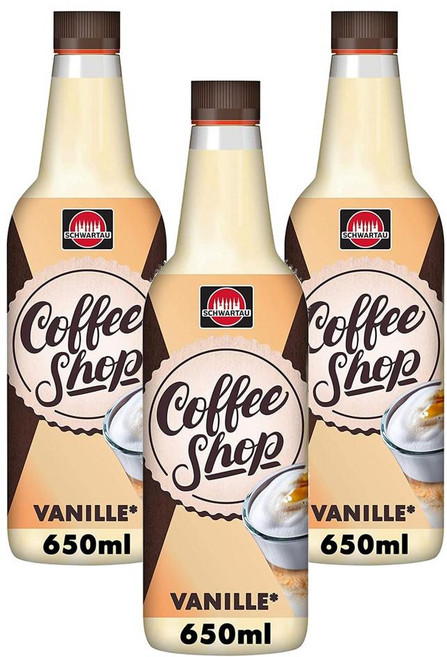 독일 슈바르타우 Schwartau Vanille syrup 커피숍 바닐라 시럽, 3개, 650ml