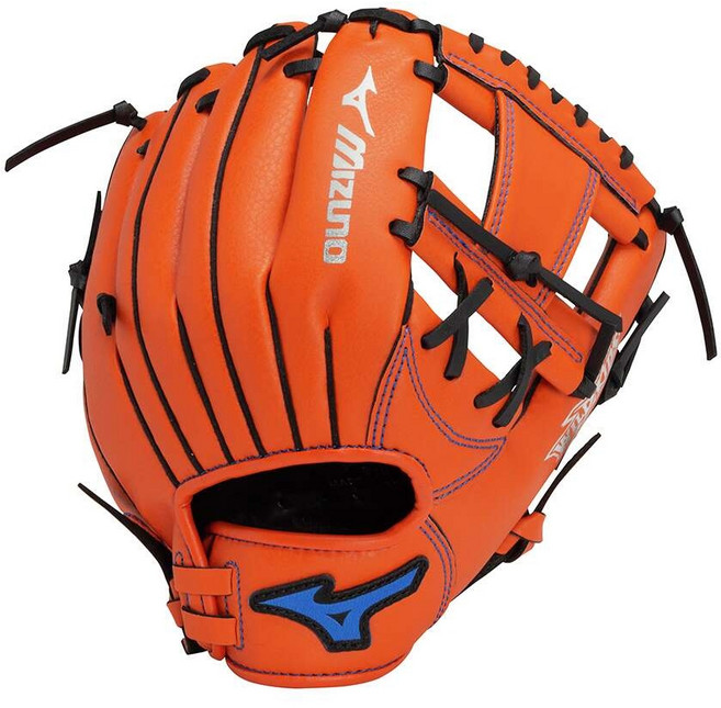 미즈노 주니어 연식용 와일드 키즈 올라운드용 사이즈 5S 1AJGY31900 야구 글러브, 1개, 09블랙