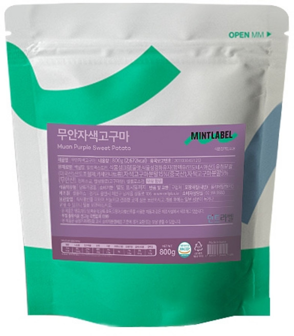 민트라벨 자색고구마 파우더, 800g, 4개, 1개입