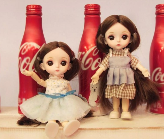 프리미엄 구체관절인형 sarie lcelebrities 8종 세트 16cm 어른이 키덜트, (07)스칼렛 크림, 1개