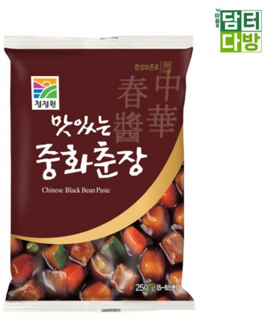 청정원 맛있는 중화춘장 /요리소스/간편조리/즉석식품/짜장면/짜장소스/짜장양념/춘장소스/중화, 250g