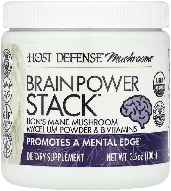 Host Defense Mushrooms™ Power Stack™ 3.5 oz 100 g, Host Defense, Mushrooms™, Powe, 1개 - 쿠팡