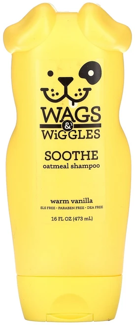 건강챙기세요 Wags & Wiggles Soothe 오트밀 샴푸 웜 바닐라 473ml(16fl oz) 백살까지오래오래, WagsWigglesSoothe오트밀샴푸웜바닐라473m - 쿠팡