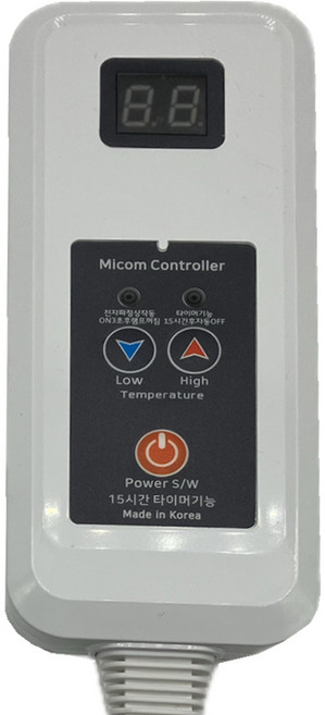 4핀/4구 디지털온도조절기 전기담요/전기매트/전기장판 4구 온도조절기, 1개