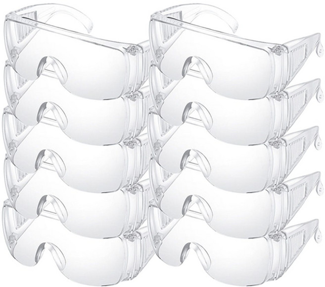 마마픽스 눈보호 워터밤 김서림방지 투명 고글, 10개