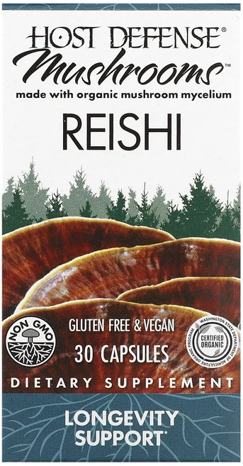 몸관리하세요 겨울입니다 Host Defense 버섯 영지버섯 캡슐 30정(캡슐 1정당 0.5g) 특별관리진행, HostDefense버섯영지버섯캡슐30정캡슐1정당05g, 1개 - 쿠팡