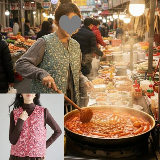 실버엔젤 경량누빔조끼 퀼팅조끼 보온이너조끼 다이아누빔 김장조끼