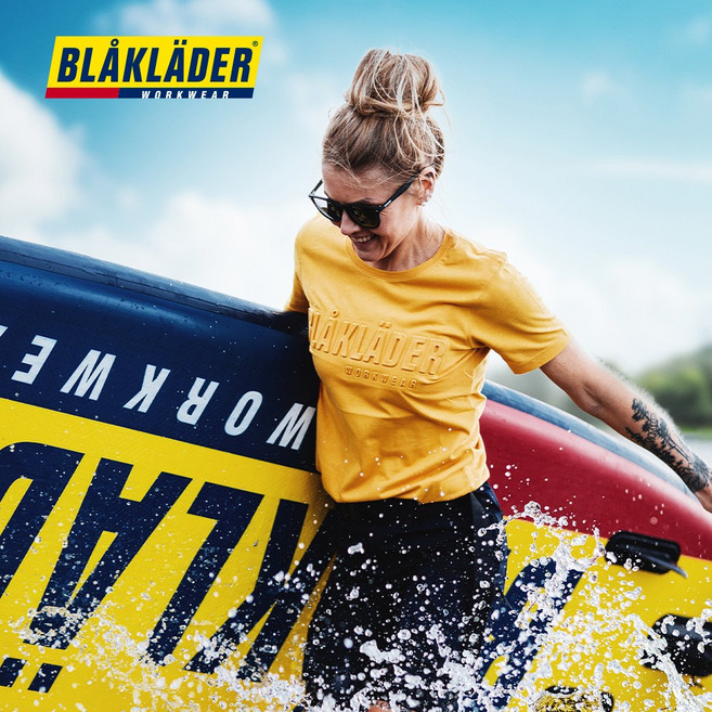 블라크라더 blaklader 3D 로고 티셔츠