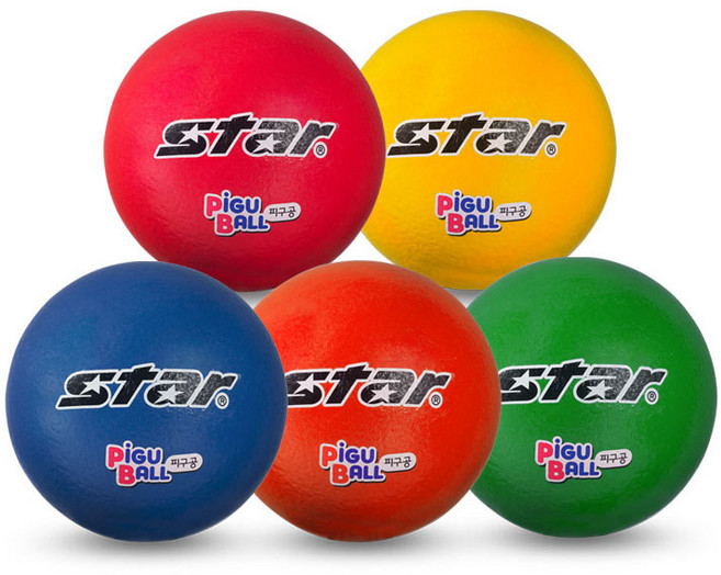 스타스포츠 칼라 피구공 3호, 옐로우, 1개