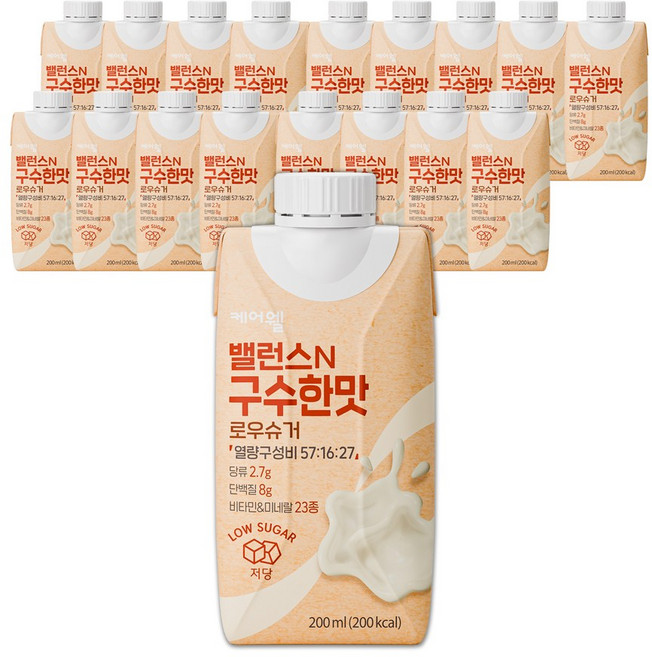 케어웰 밸런스 n 구수한맛, 200ml, 18개
