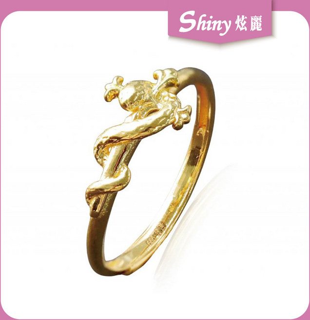 Shiny 炫麗 純金9999 5G黃金戒指 蛇年戒指