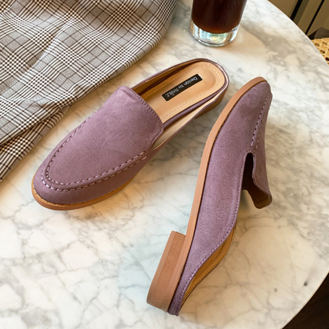 라블 여성용 베이직 캐쥬얼 블로퍼 스웨이드