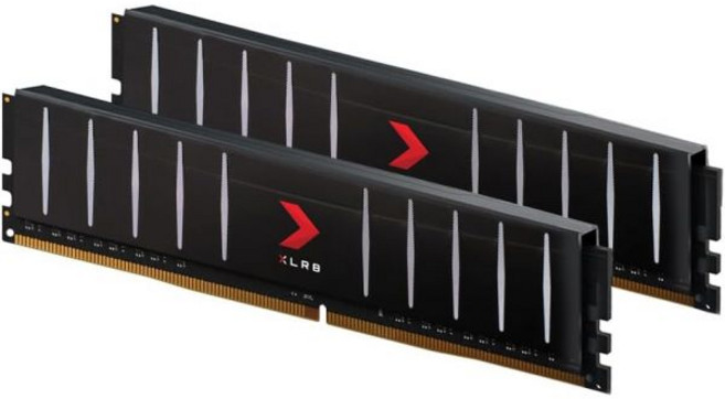 PNY XLR8 게이밍 16GB (2x8GB) DDR4 DRAM 3200MHz (PC4-25600) CL16 1.35V 로우 프로파일 듀얼 채널 데스크탑 (DIMM) 메모리 키, 16GB (2x8GB) 3200MHz, 3200 MHz
