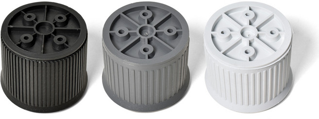 손잡이세상 화일발 높이조절 가구다리 4개 세트, 블랙