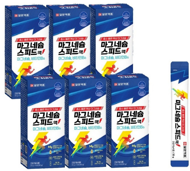 일양약품 마그네슘 스피드액 14p, 280g, 6개