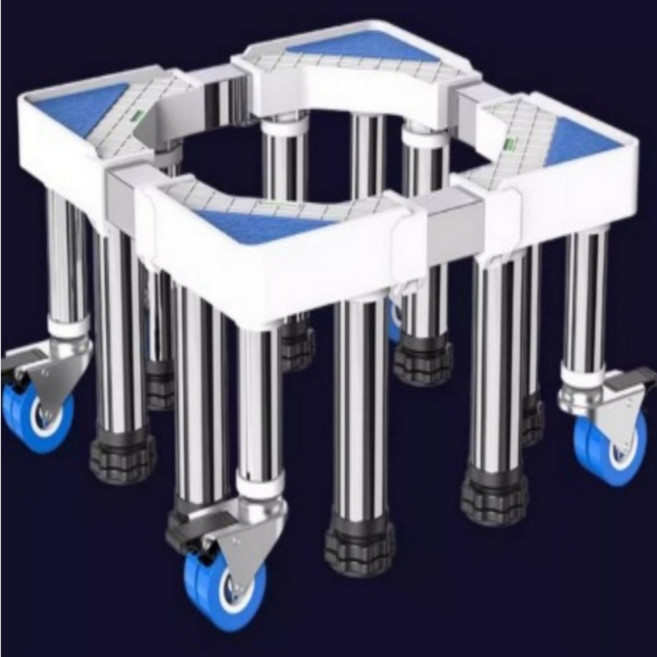 미츠키 세탁기 받침대 드럼 통돌이 앵글 냉장고 건조기 선반 거치대, 스텐 받침대, 1개