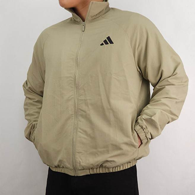 아디다스 에센셜 우븐 스몰 로고 윈드 브레이커 KB6076