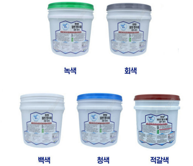 네스토어 탄탄방수 옥상 외벽 바닥 수영장 방수페인트 우레탄 보수용 하도 중도 상도 일액형 콘크리트 바르는 방수액 원탄방수제 (녹색 회색 백색 청색 적갈색), 적갈색, 1개, 18kg