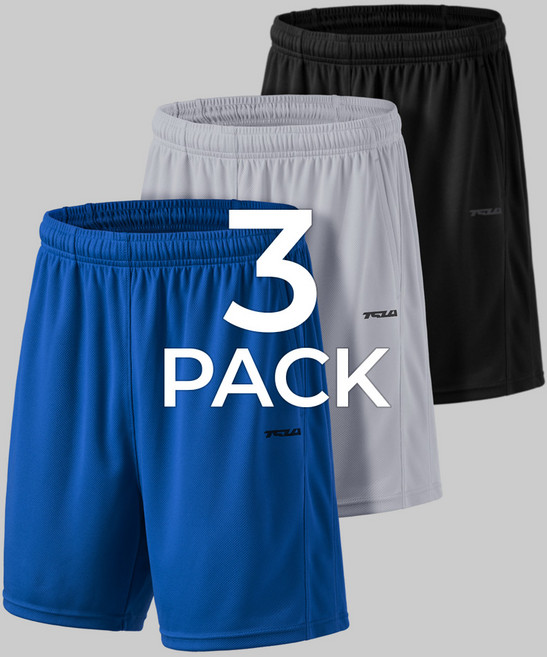 테슬라 트레이닝 메쉬 반바지 3팩 TM-MBH35