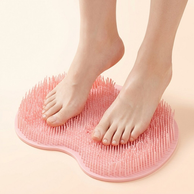 올리브영 풋브러쉬 발세척매트 부드러운 실리콘 발마사지 풋워시, 랜덤