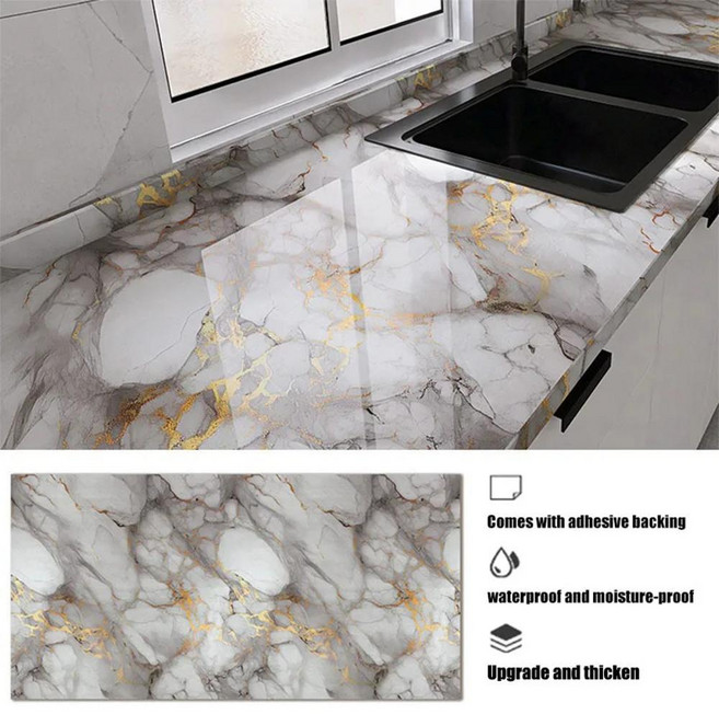 벽지 스티커 고온 저항 벽 오일 연기 주방 방수 내유성, A, 40cmX300cm, 1개