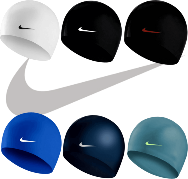 [백화점 매장판] 나이키 남자 남성 여자 여성 수영모자 솔리드 나이키스윔 스윔 스판 실리콘 커플 수모, A. 플래티넘, 1개