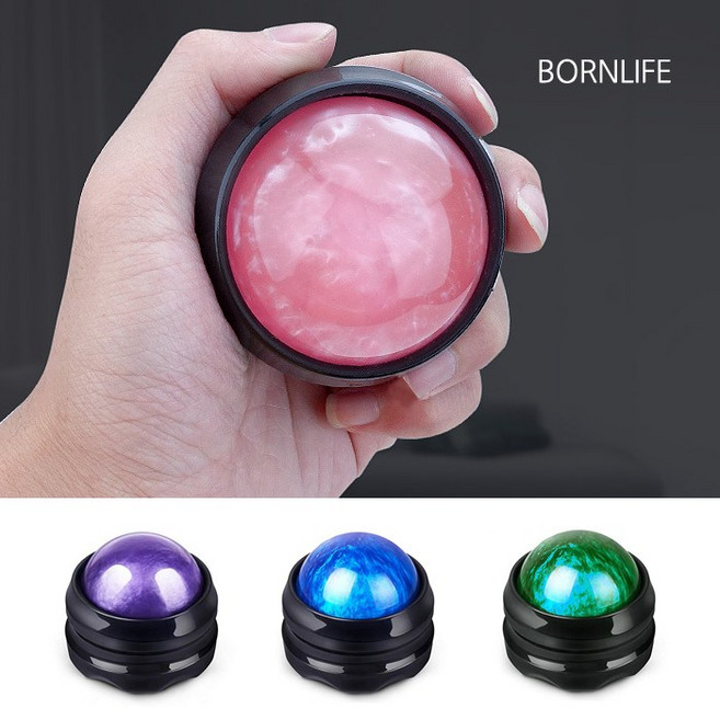 본라이프 셀프마사지 스포츠 핸디 스톤 롤링볼마사지볼 볼안마기 지압볼 롤러 땅콩 마사지볼 라크로스볼, 핑크, 1개