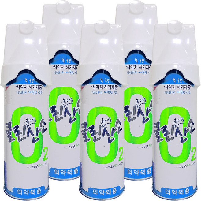 클린오투 산소캔 648ml, 5개