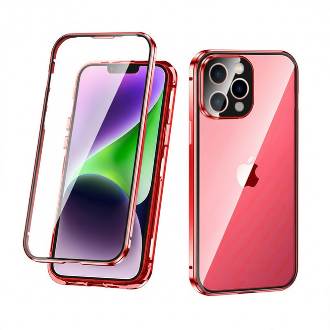 하임하이 아이폰 강화유리 마그네틱 케이스