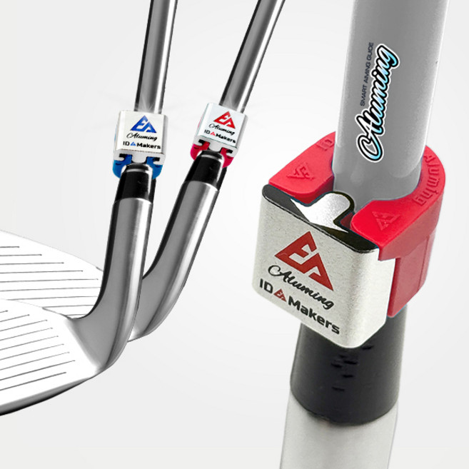 알루밍 골프용품 골프채 에이밍 장치 훅 슬라이스 보정 골프용품, 1세트, 레드