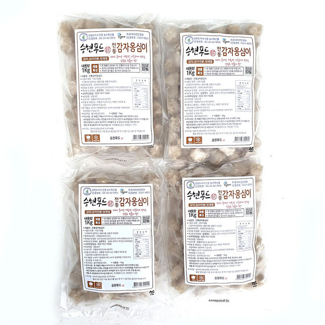 새마원 강원도 수제 감자옹심이 국산생감자 1Kg(선택), 1kg, 4개