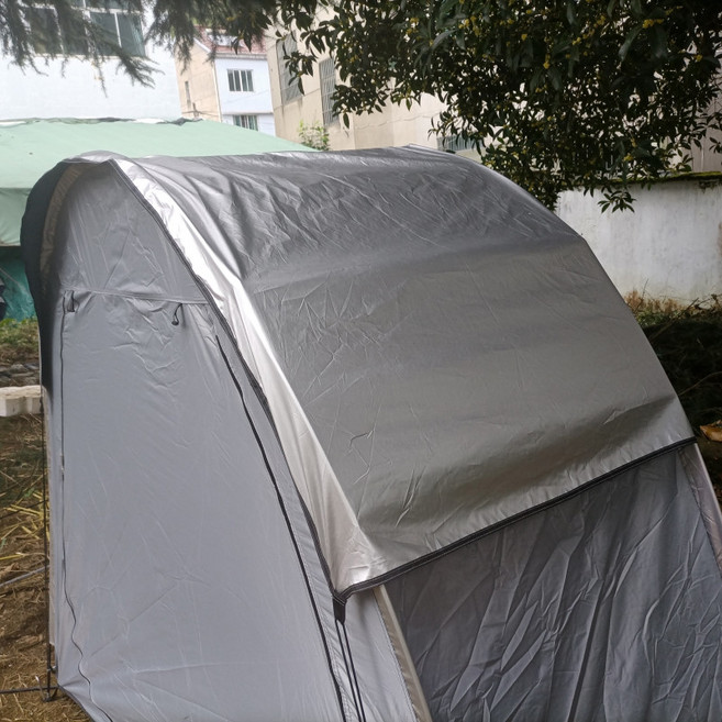 텐트 자전거 쉘트 창고 주차 천막 야외보관 보관 간이 짐보관 먼지 방수 간이창고, 기본 사용 인원, 단독도금방수커버