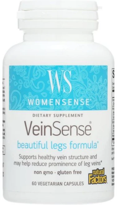 WomenSense VeinSense by Natural Factors Beauty Supplement to Support Healthy Veins and Beautiful, WomenSense VeinSense by Natura, 1개, 60정 - 쿠팡