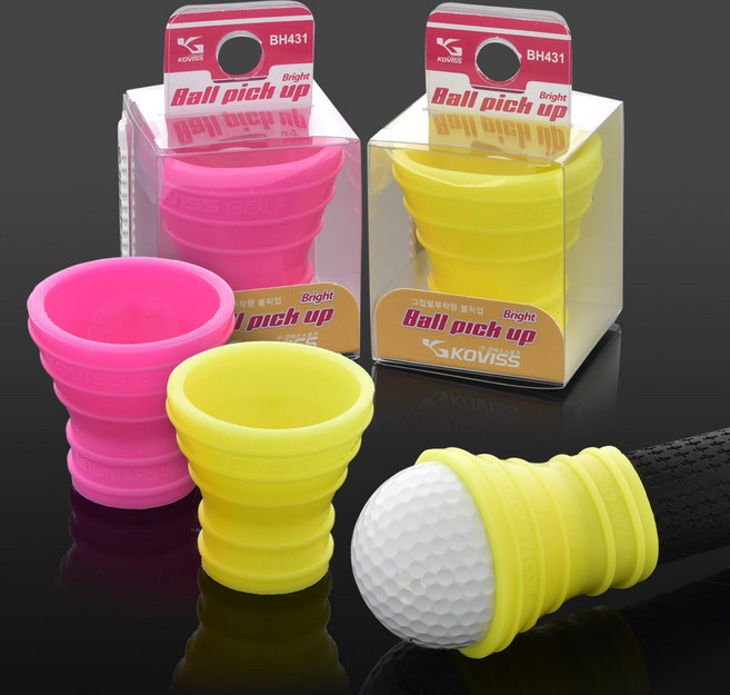 코비스 골프 필드용품 그립탈부착형 볼픽업 BH431, 핑크