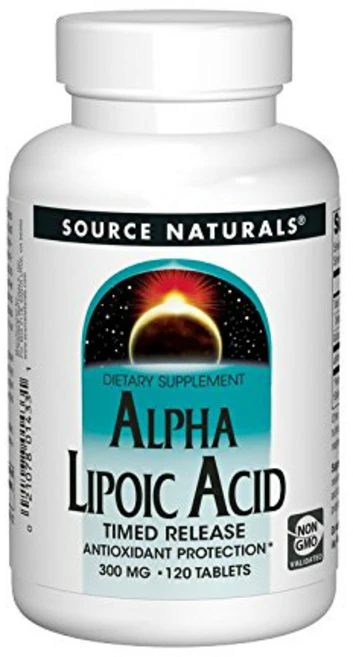 소스내츄럴스 알파리포산 300mg 타블렛, 120정, 1개 - 쿠팡